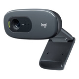 Câmera Webcam Logitech C270 Hd Com 3 Mp Widescreen 720p Cor 