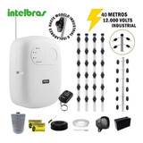 Kit Cerca Elétrica Intelbras Industrial 40 Metros Haste 1m