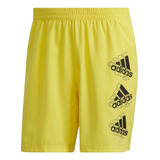 Shorts adidas Masculino Brand Love Amarelo Hn8501