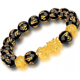 Pulsera Pixiu Obsidiana Suerte Y Abundancia