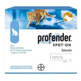 Profender Spot-on Gato 2.5 - 5 Kg Bayer / Nubapets