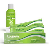 Tinte Loquay Pure Color Caja Con 2 Tubos 60 Gr C/u