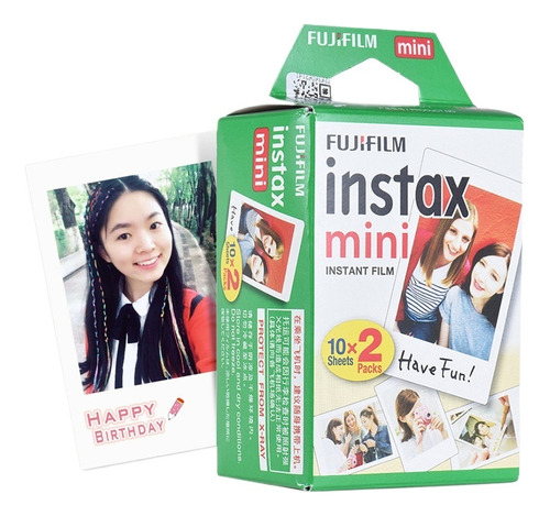 1 Película Instax Mini Print 7s/8/25/70/90/9/11 Fujifilm