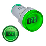 Voltimetro Digital 60-500v Ac 22mm Ad16 Ip65 Verde Piloto