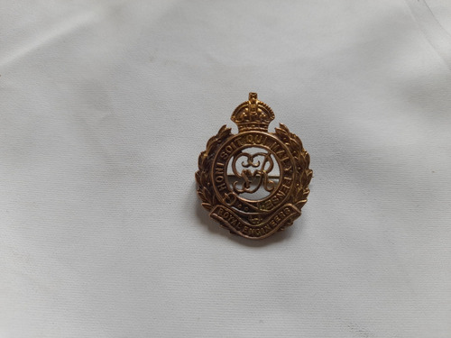 Antiguo Broche Militar Ingles Royal Engineers