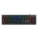 Teclado Gamer Redragon Shrapnel K589rgb Qwerty Outemu Blue Lp Español Latinoamérica Color Negro Con Luz Rgb