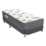 Cama Box Solteiro: Colchão Espuma D33 Ortobom  Light + Base