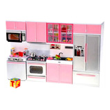 Cocina De Juguete Completa Barbie Gloria Luz Sonido 50 Cms