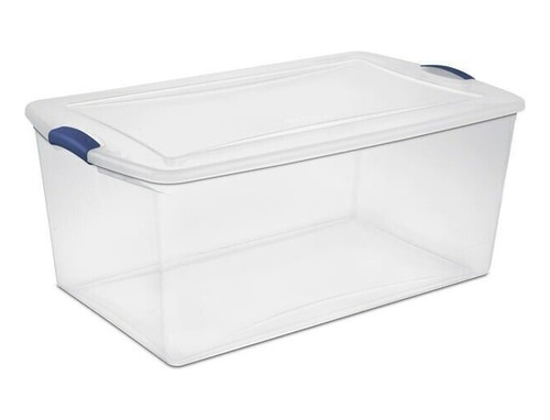 Caja Plástica Transparente Sterilite Resistente 100 Lts 