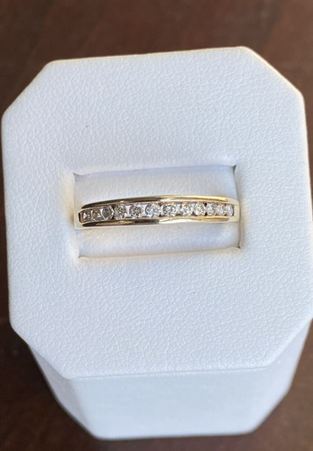 Anillo 10 Diamantes Oro 10k Talla 6.75 Usado ¡¡como Nuevo!!