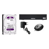 Dvr Intelbras 8 Canais Mhdx 1008 C/ Hd 1 Tera Wd Purple