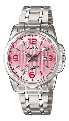 Reloj Casio Ltp1314 Mujer Fechador Rosa 