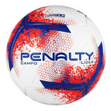 Pelota De Fútbol Penalty Lider Xxi Nº 5 Color Blanco, Rojo Y Azul