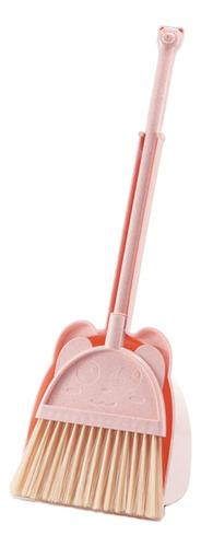 Mini Vassoura Com Pá De Lixo Conjunto De Brinquedos De Rosa