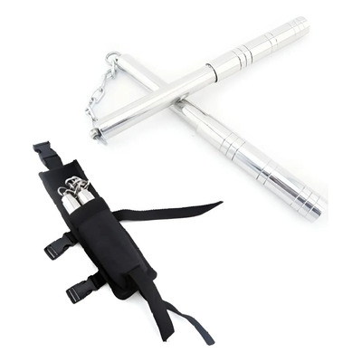 Nunchaku Retractil Telescopic Portable Steel Inoxidable