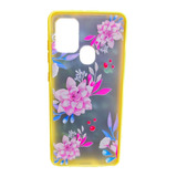 Funda Protector Case Dama Mujer Flores Oppo A53 + Mica 9d