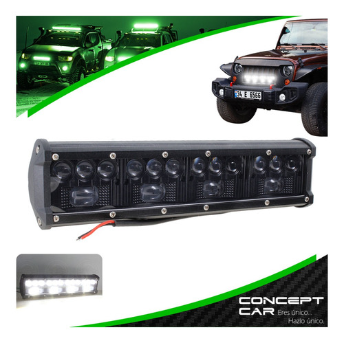 Barra Auxiliar 16 Hiper Led Lupa 12 Pulgada Jeep 4x4 12-24v