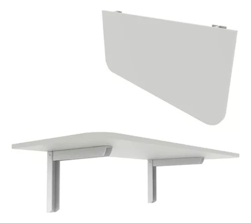 Mesa Dobrável Retratil De Parede 66x35 Articulada Branco