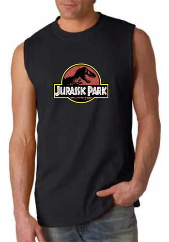 Musculosa Personalizada En Vinilo Jurassk Park