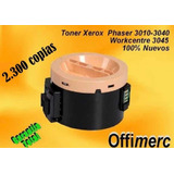 Toner Xerox Phaser 3010/3040 Wc 3045 Nuevos Alt. Garantia
