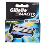 Repuesto Maquina Afeitar Gillette Mach 3 4 Unidades