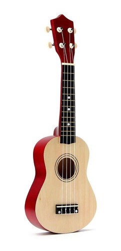 Ukelele Soprano De Madera Instrumento Funda Pua Musica