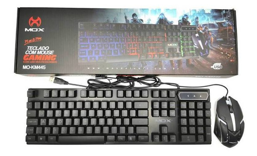 Combo Teclado Com Mouse Para Pc Gamer Original Mox Mokm445