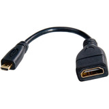 Adaptador De Cable Cy Micro Hdmi Macho A Hdmi Hembra, Hdmi H