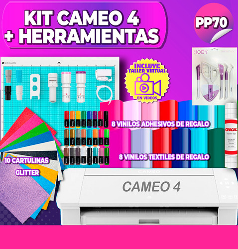  Plotter De Corte Kit Silhouette Cameo 4 Pp70