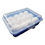 Organizador Huevos Bandeja Huevera Plástica 12 Unidades Color Azul