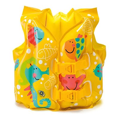 Chaleco Salvavidas Inflable Flotador Alberca Niños 3-6 Años Color Amarillo 3-5 Años Único