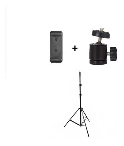 Kit Youtuber Filmagem Celular Smartphone Tripé 2m Ring Light