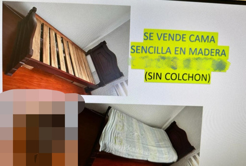 Cama Sencilla Madera