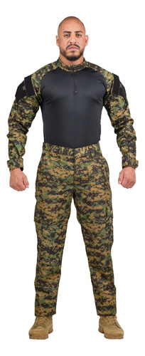 Kit 2 Frardas Militar Tática Camisa Combat E Calça Rip Stop