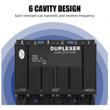 Duplexor Vhf De 6 Cavidades De 25 W Para Repetidor De Radio