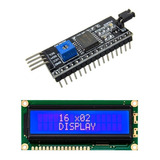 Display Lcd16x2 Lcd 16x2 1602a + Interfaz I2c Azul Blanco Mv