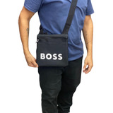 Bag Transversal Preta Letreiro Booss Casual 