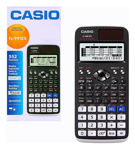 Calculadora Cientifica Fx-991ex Classwiz552 Funciones Negro