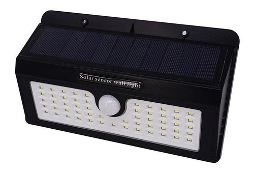 Lampara Pared Luz 55 Led Panel Solar Sensor De Movimiento