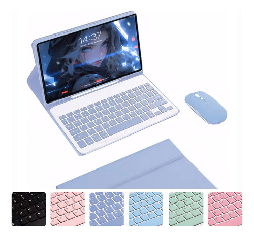 Para Capa Galaxy Tab A7 10.4 T500/t505 +teclado E Mouse