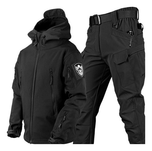 Traje Deportivo Hombre Táctica Militar Outdoor Shark Térmica