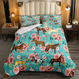 Juego De Ropa De Cama De Caballo Para Nios, Elegante, Retro,