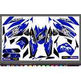 Stickers, Calca, Vinil, Para Moto 125z Moto Azul Mod-189