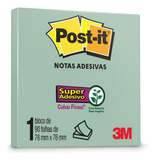 Bloco Post-it 76x76mm Menta C/ 1 Bloco 90fls 3m