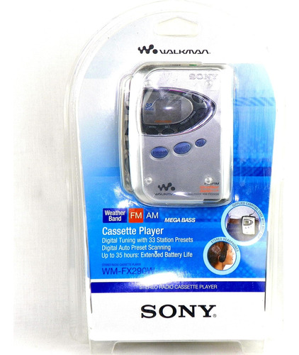 Wm-fx290w Walkman Am/fm/radio Meteorológica Y Reproductor De