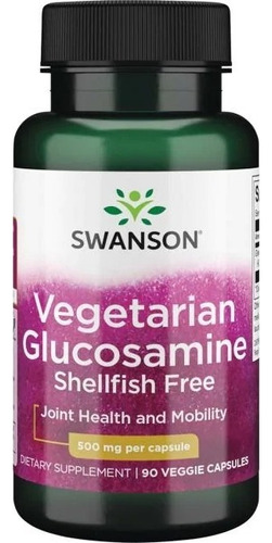 Glucosamina Vegetariana  Sin Mariscos 90 Veggie Caps 500 Mg