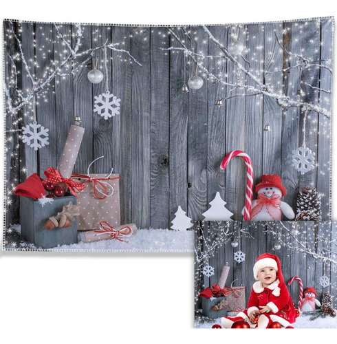 Allenjoy 84x60inch Tela Navidad Fotografia Telon De Fondo...