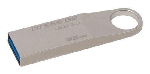 Pen Drive Metalico Compacto Kingston Dtse9g2 32gb Usb 3.0