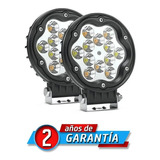 Faros Led Redondo 4.7 PuLG Mictuning Blanco Ambar Pick Up 