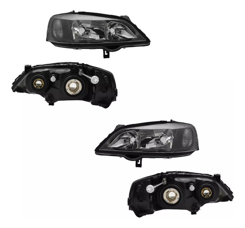 2 Faros Negro Dfzp Astra 2000 2001 2002 2003